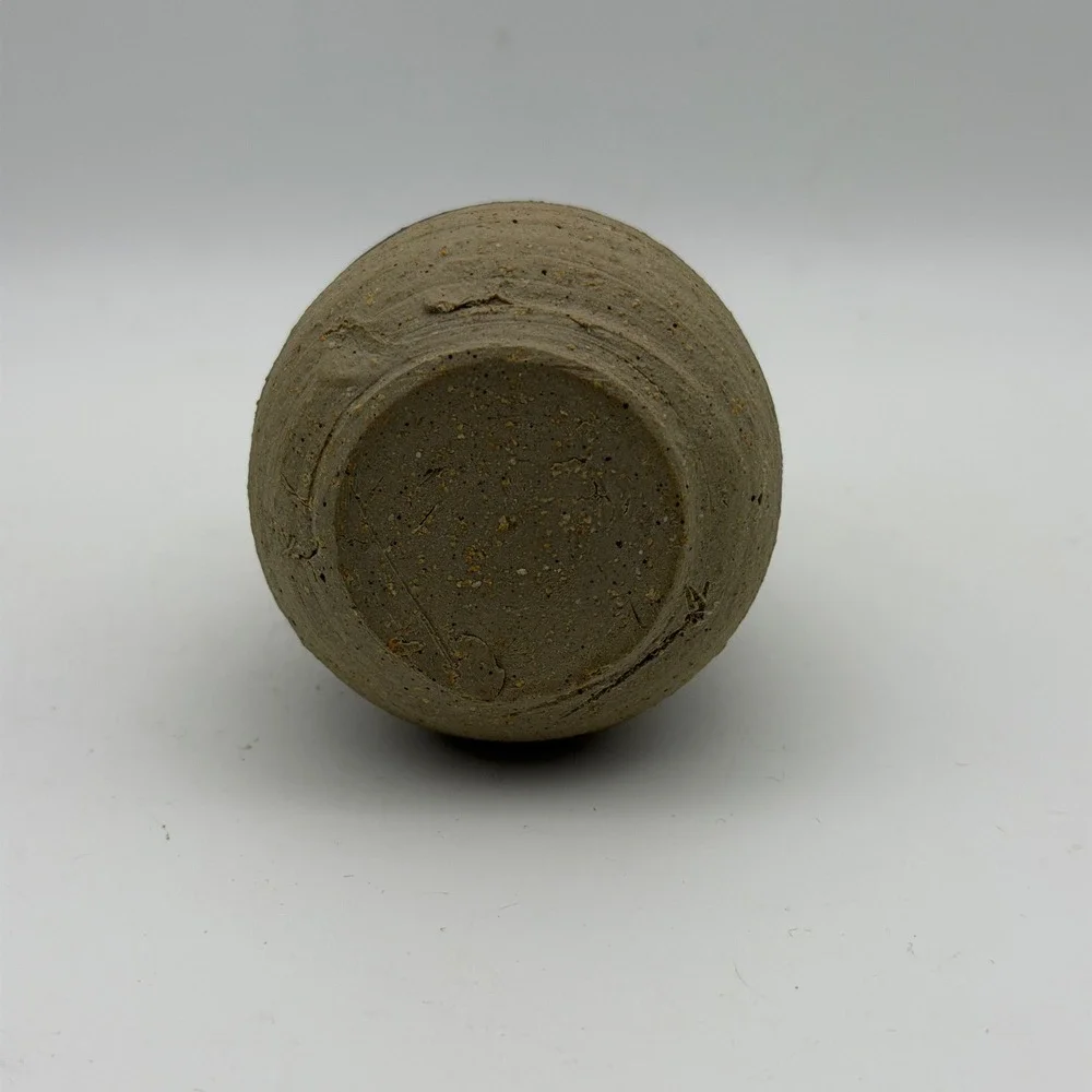 Vintage Studio Pottery Bud Vase Rustic Stoneware‎ Mini Vase Earth Tone Handmade